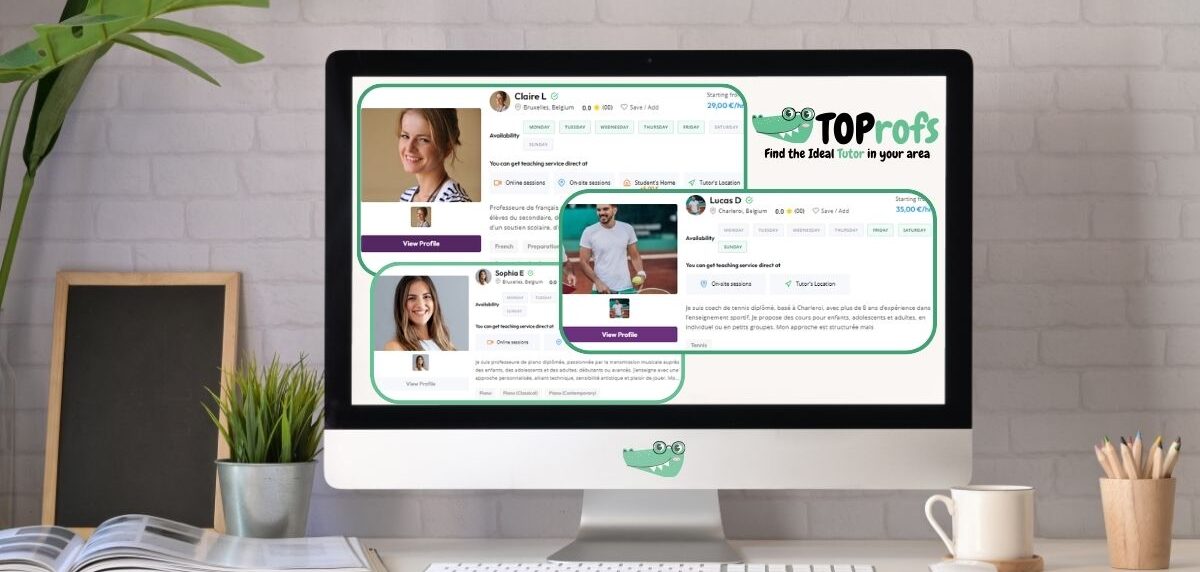 Different tutor profiles in Toprofs