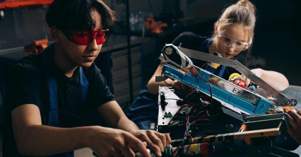 Teacher using AI tools to streamline lesson planning and administrative tasks